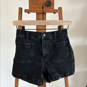 Madewell Black Denim Shorts